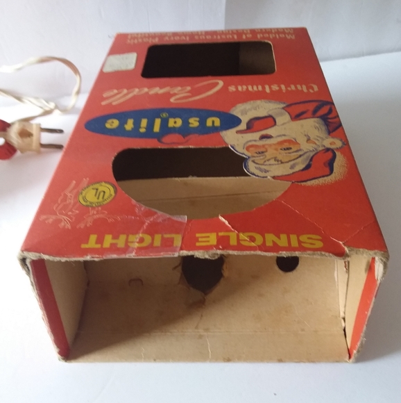 1940's Vintage "USA Lite Christmas Candle" w/Original Box - Picture 2 of 8